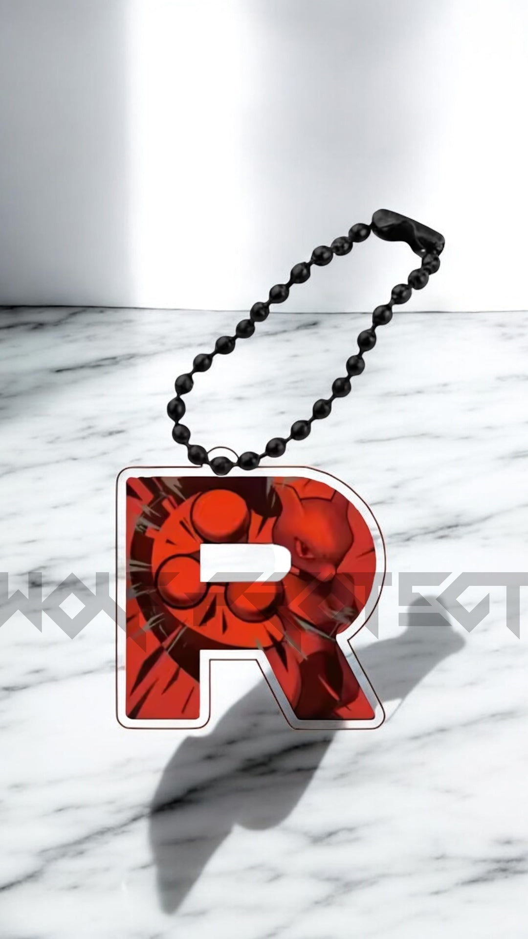 Logo acrylique Team Rocket Mewtwo