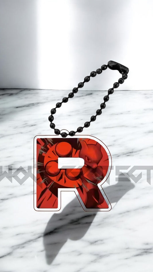 Logo acrylique Team Rocket Mewtwo