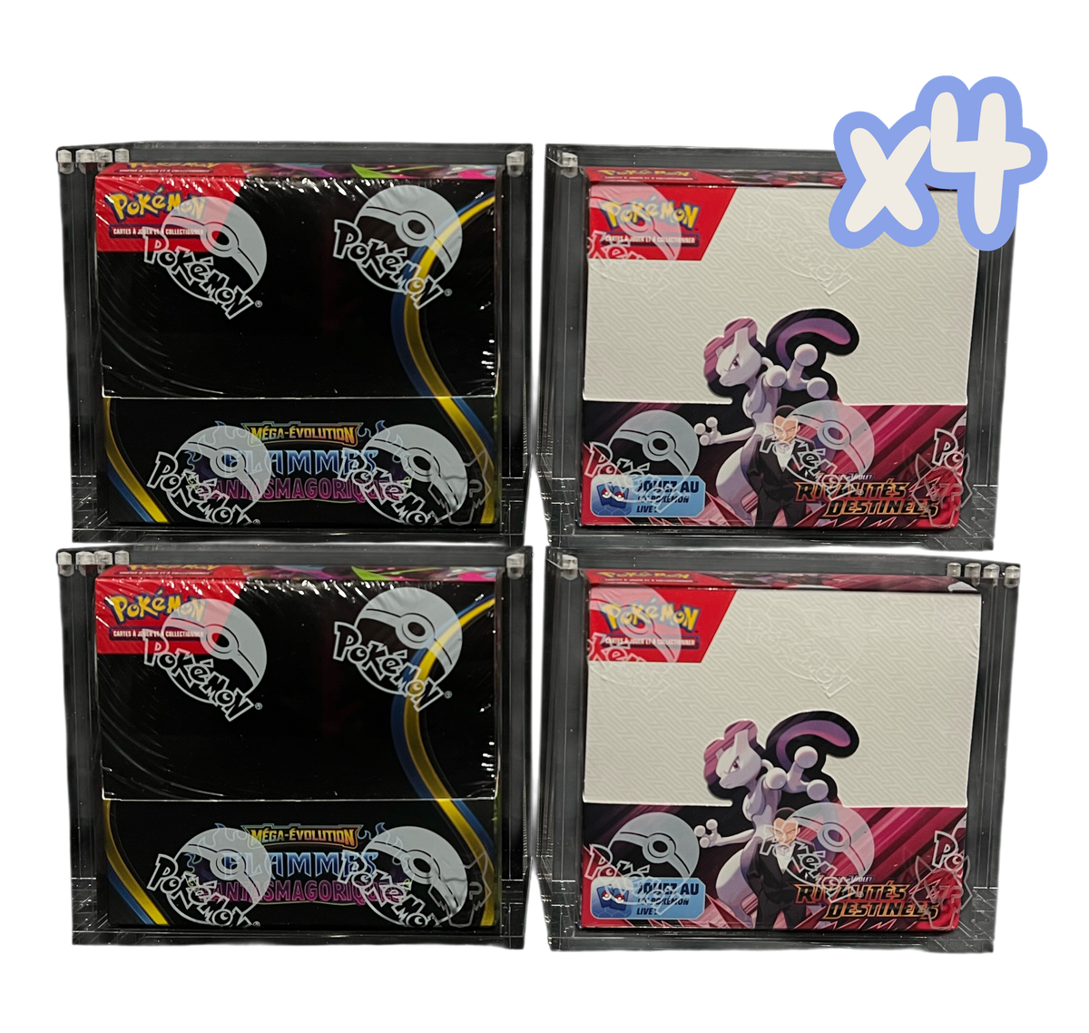 Lot x4 Protection Acrylique Display